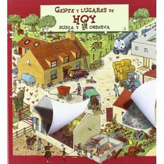 Gente y lugares de hoy. Busca y observa  (Libro con solapas)